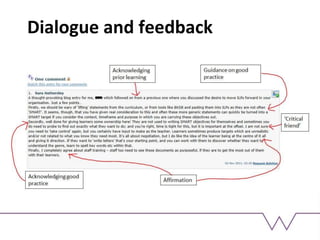 Dialogue and feedback
 