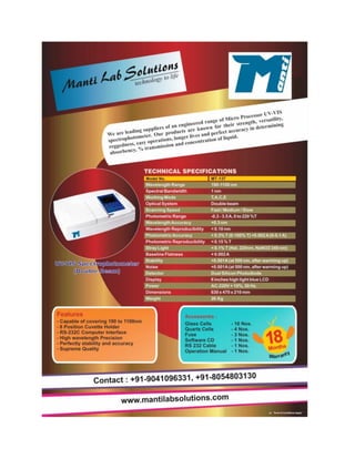 Manti Lab Solutions, Panchkula, Digital PH Meters And TDS Meters