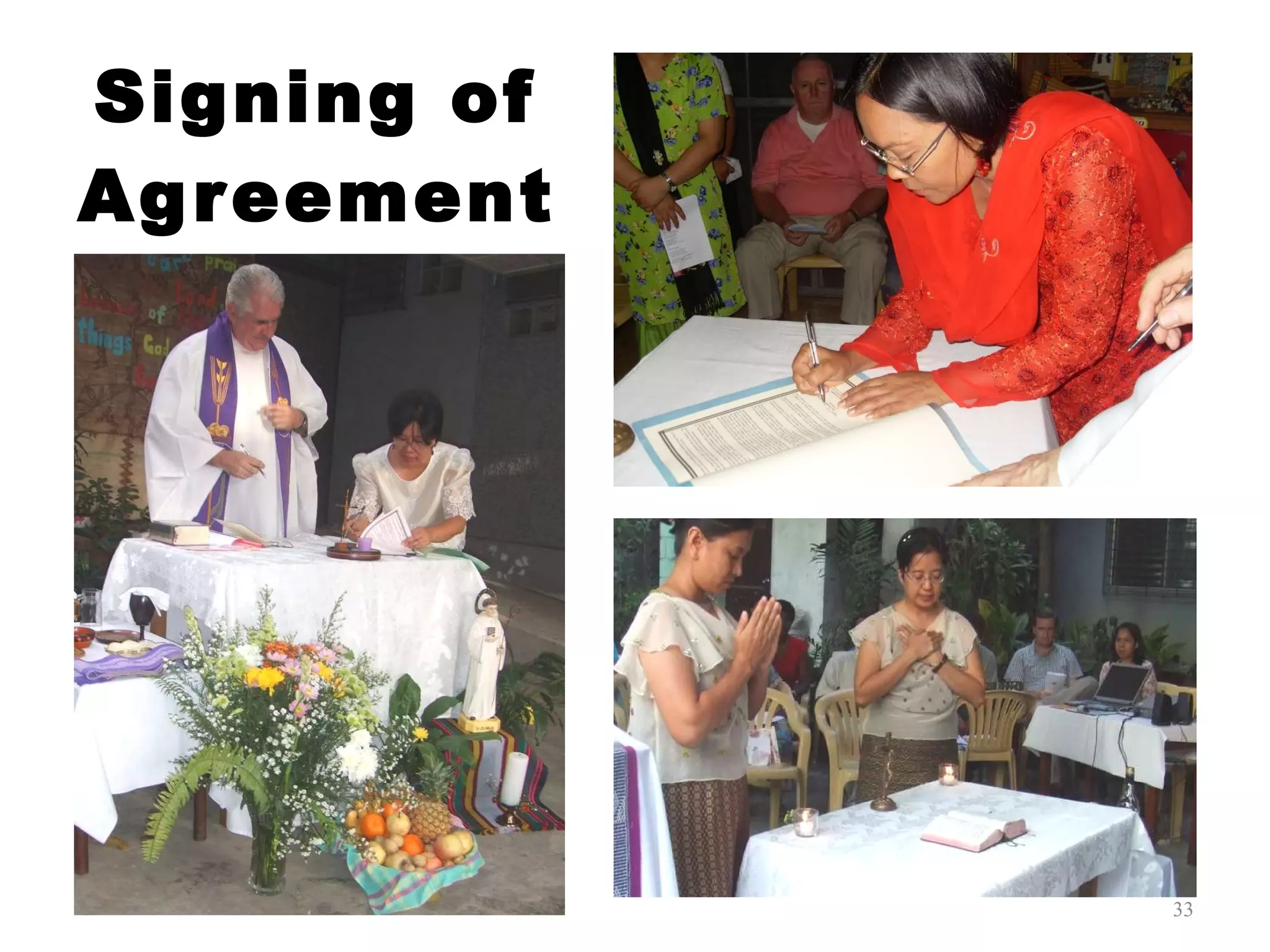 Signing of Agreement 