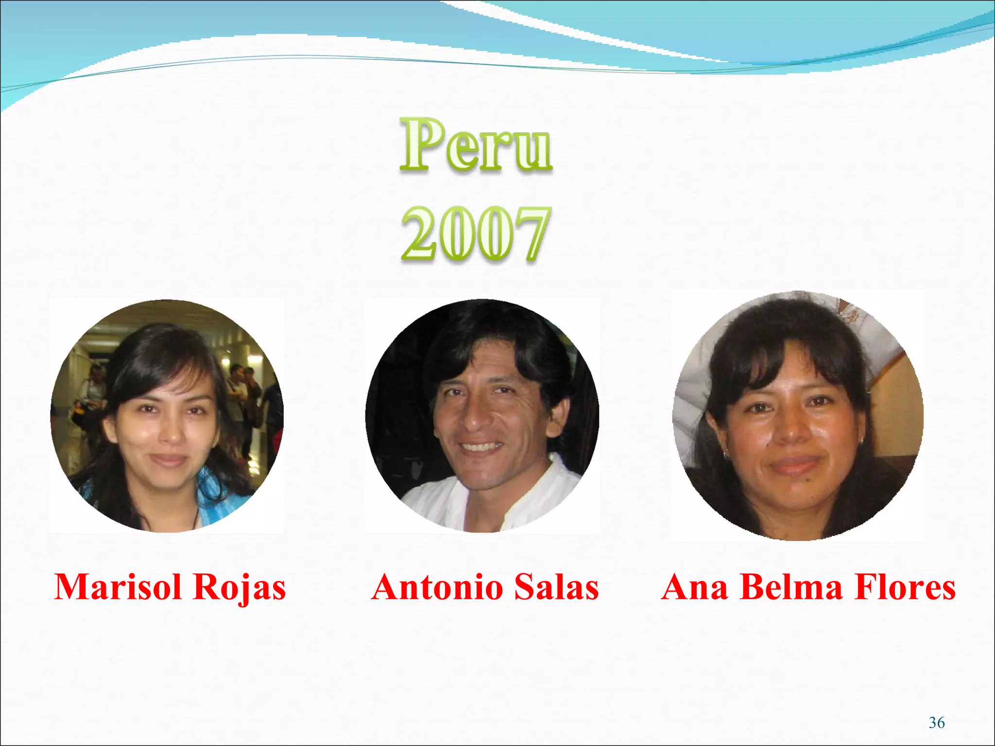 Antonio Salas Ana Belma Flores  Marisol Rojas 
