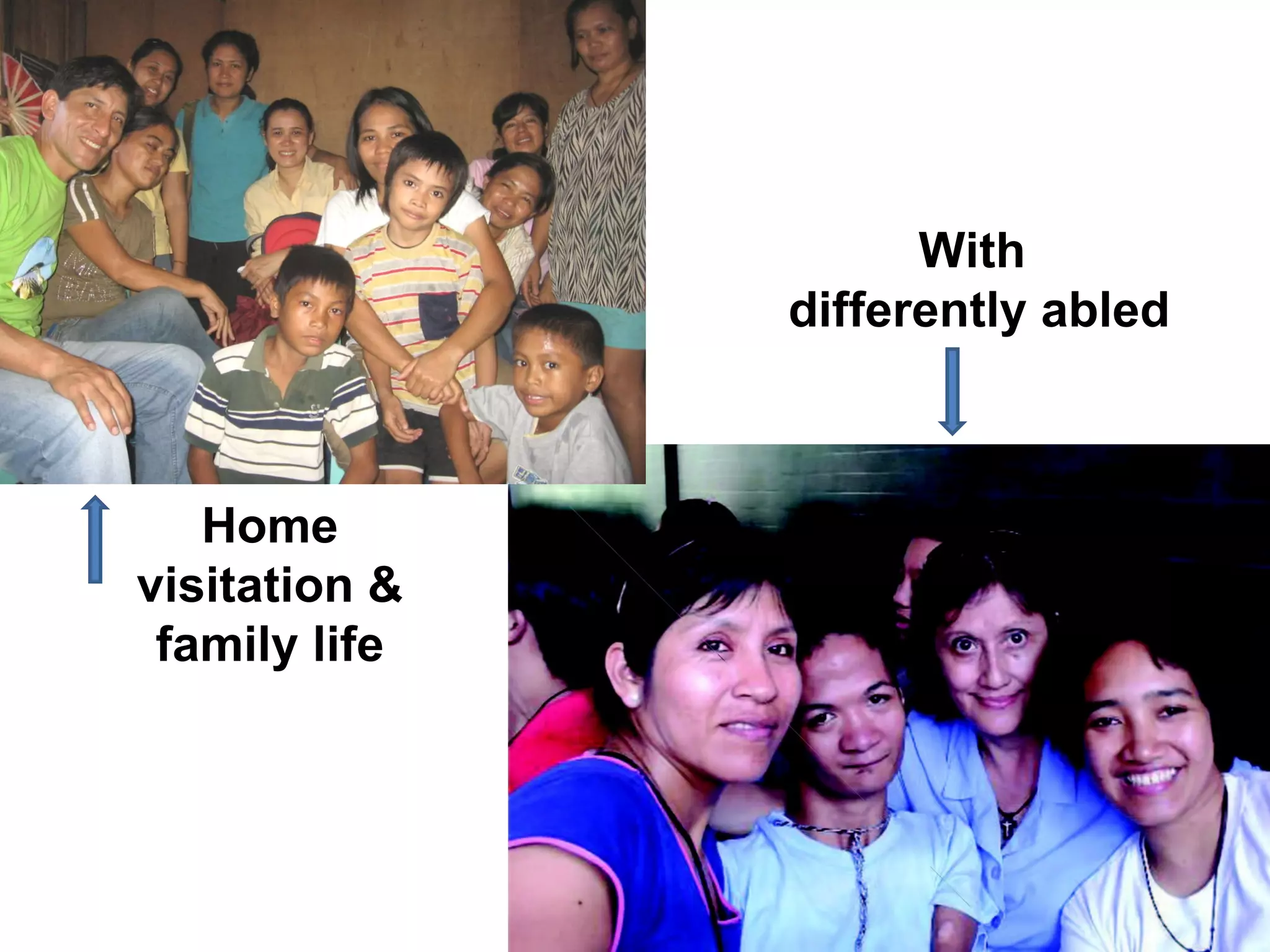 Home visitation & family life With  differently abled 