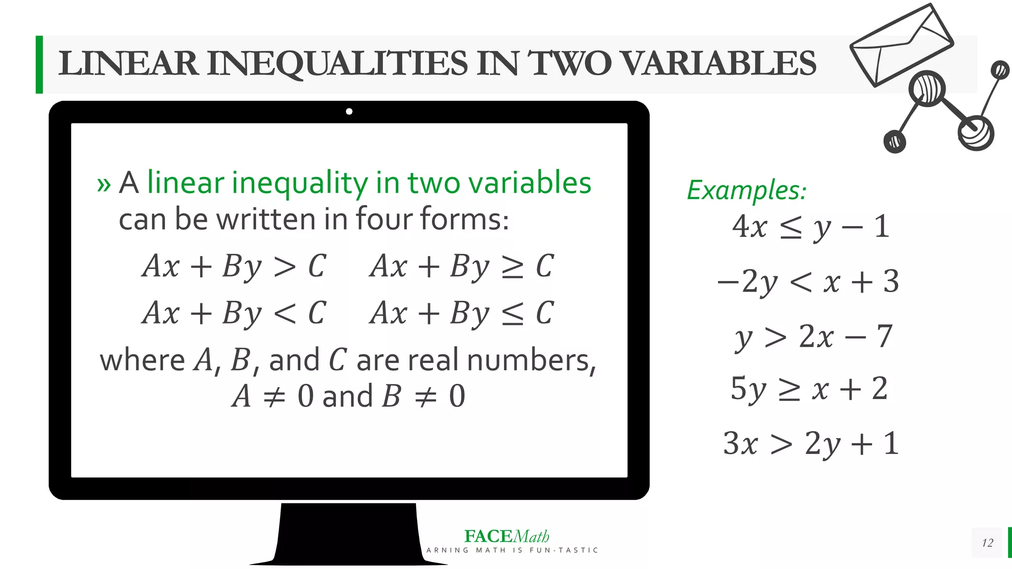 Math 8 - Linear Inequalities in Two Variables | PPTX
