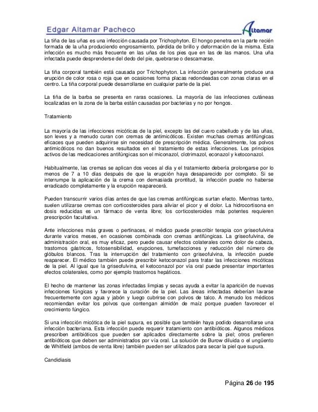 Como comprueban el hongo sobre las uñas