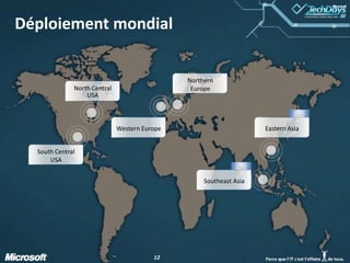 Déploiement mondialNorthern EuropeNorth Central USA2010Western Europe Eastern AsiaSouth Central USA2010Southeast Asia