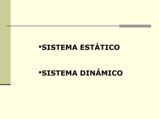 SISTEMA ESTÁTICO


SISTEMA DINÁMICO
 