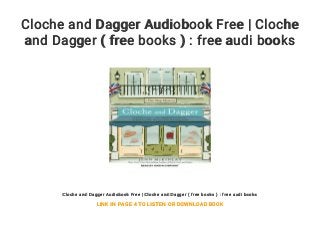 cloche and dagger cloche and dagger