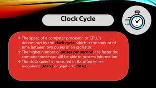 Clock and clock cycle in processor architecture | PPTX | Computing ...