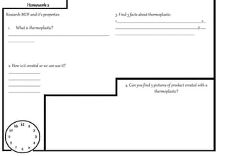 Clock homework | PPTX