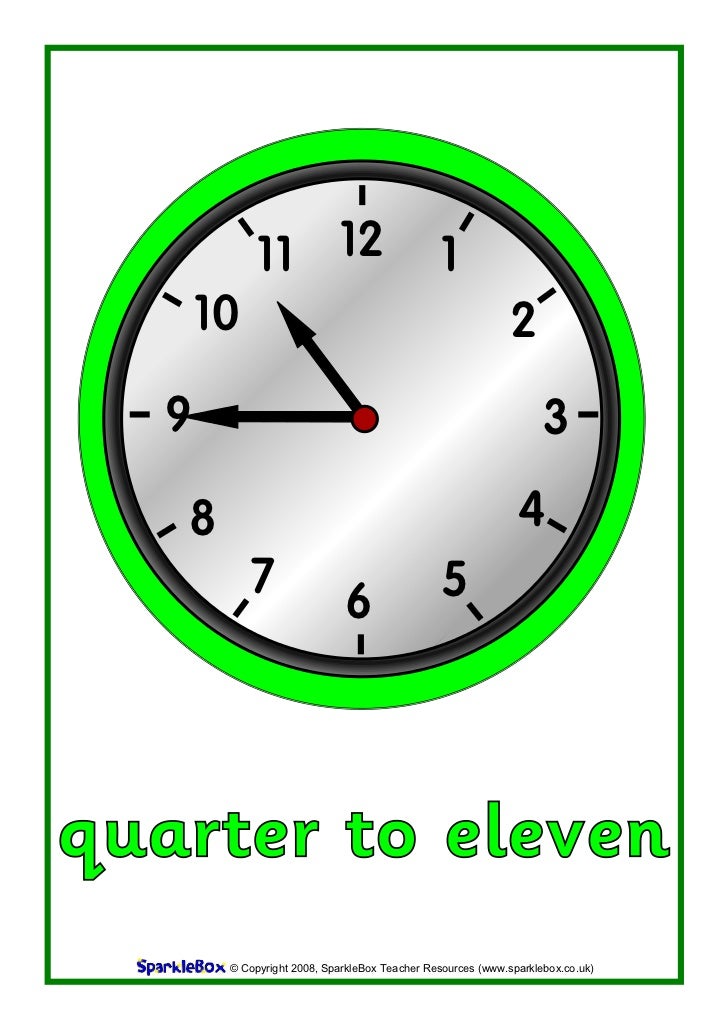 Clock quarter to