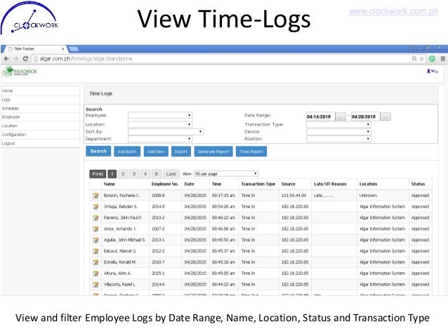 clock work mobile employee time tracking