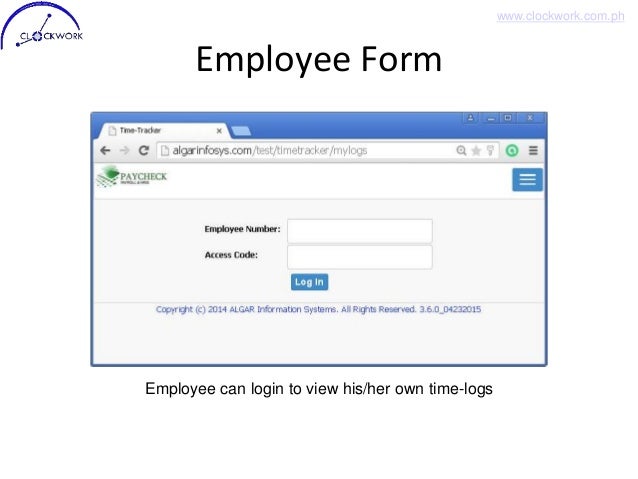 time tracker form