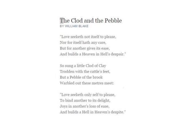 the clod and the pebble essay the clod and the pebble essay