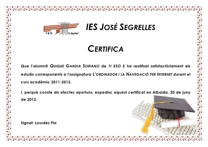 certificats