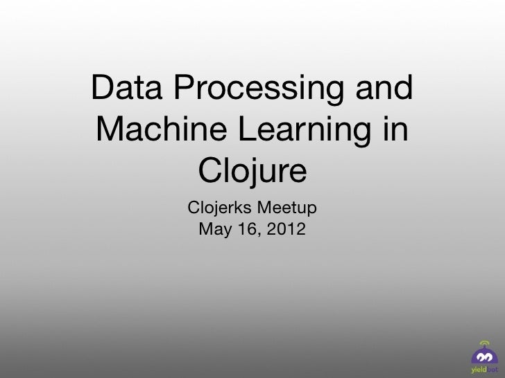 machine learning in clojure