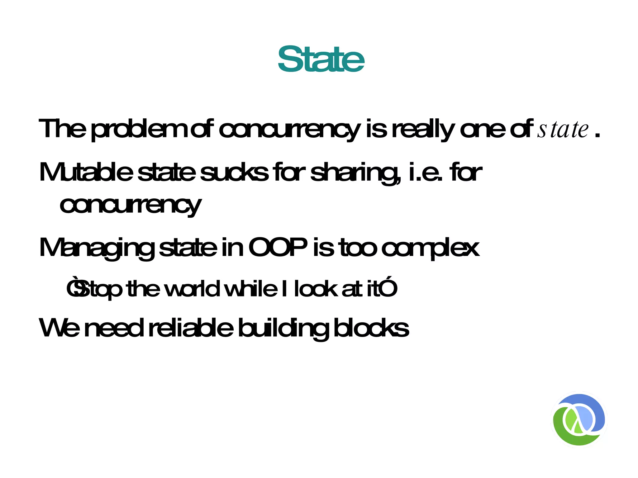 Clojure Data Simple Data Compound Data \a “ house” 42 [1 2 3 4] true (true false true) :fname {:fname “Alan” :lname “Dipert} 7/8 #{“bar” “camp” “rules”} 