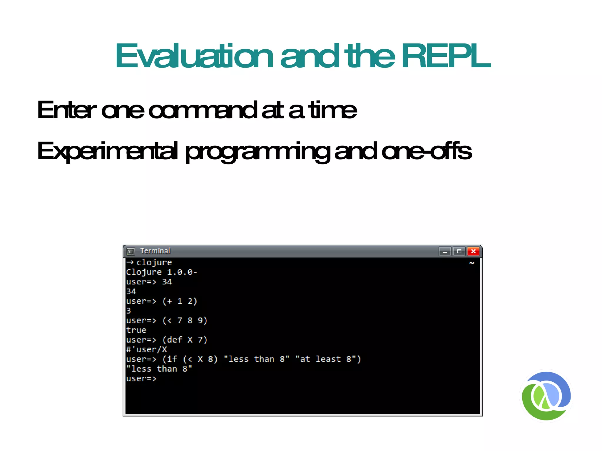 Clojure's 4 Pitches Lisp 