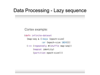 Data Processing - Lazy sequence
 