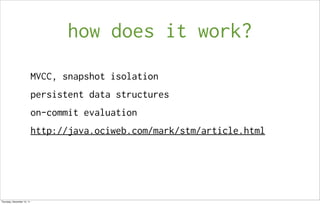 Introduction to Clojure's STM | PDF