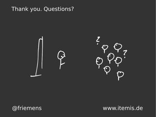 Thank you. Questions?
@friemens www.itemis.de
 