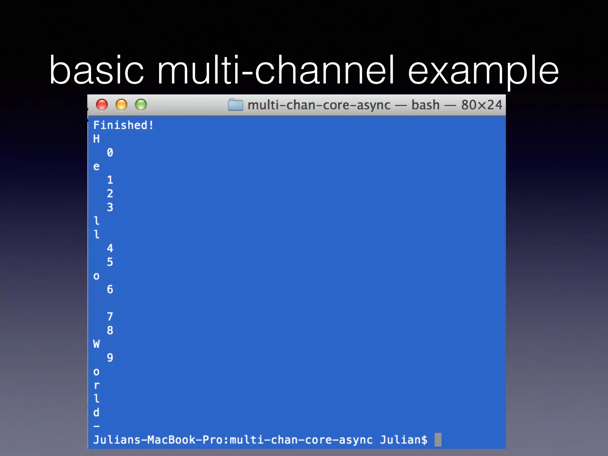 basic multi-channel example 
 