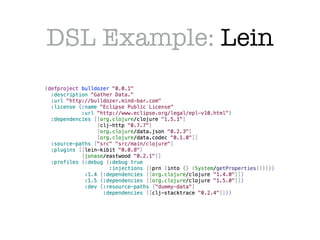 Writing DSL in Clojure | PDF