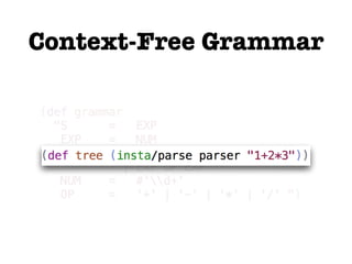 Context-Free Grammar
 
