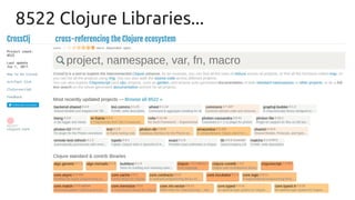 8522 Clojure Libraries...
 
