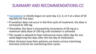 Clomiphene Citrate Stimulation Protocol for Non IVF Cycle | PPTX
