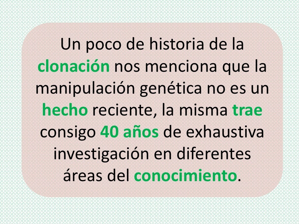Clonacion ventajas y desventajas