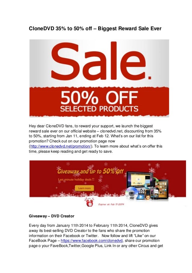 Clone Dvd 35 To 50 Off Biggest Reward Sale Ever