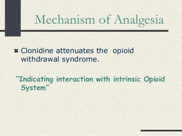 Clonidine what is it withdrawal