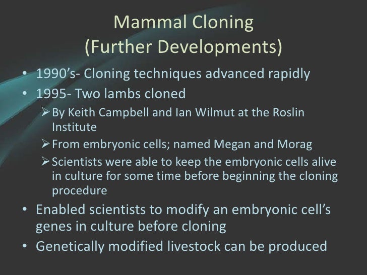Cloning