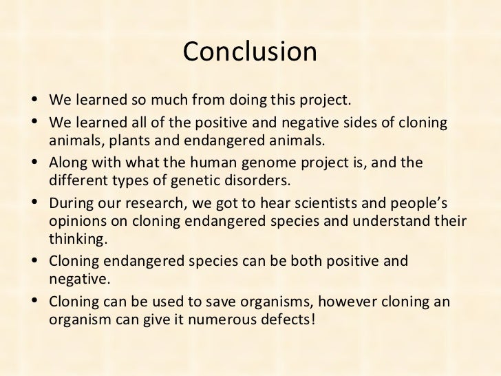 Human cloning essays