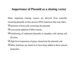 cloning vectors and plasmid vectors.pptx