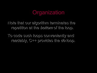C++loop statements | PPT | Programming Languages | Computing