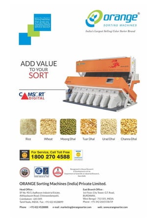 Orange Sorting Machines (india) Private Limited, Coimbatore, Sorting Agriculture Machine