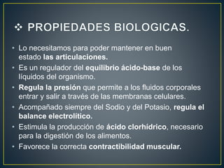 bioelemento cloro | PPTX | Chemistry | Science