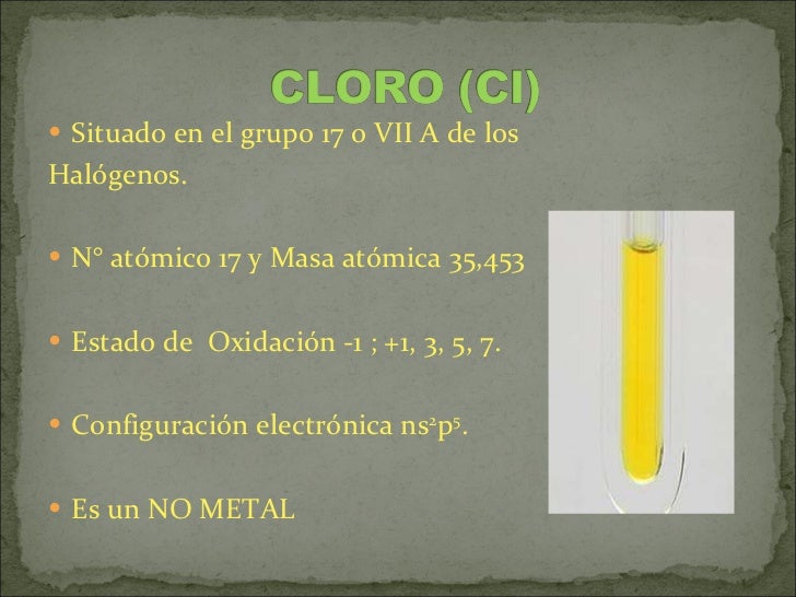 Cloro (cl)