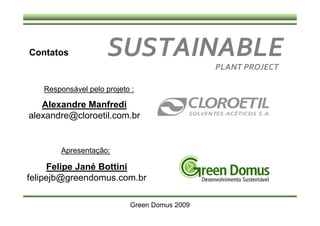 Apresentação Cloroetial ResultsON Sustentabilidade