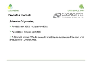 Apresentação Cloroetial ResultsON Sustentabilidade