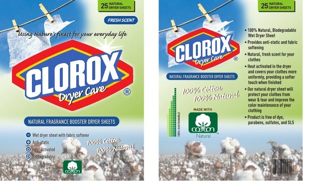 clorox 100 cotton dryer sheets anti static dryer sheets