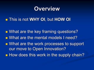 Application of Open Innovation in a Collaborative Supply Chain | PDF