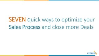 Optimize Sales Processes Using Diagrams by Creately | PPT | Free Download