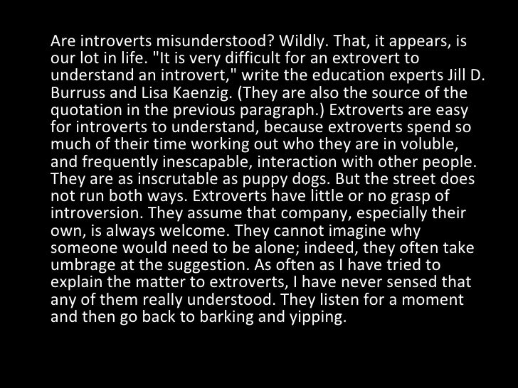 Speech on topic introvert image