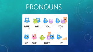 PRONOUNS
 