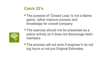 Closed loop - Software Estimation to Delivery | PPT