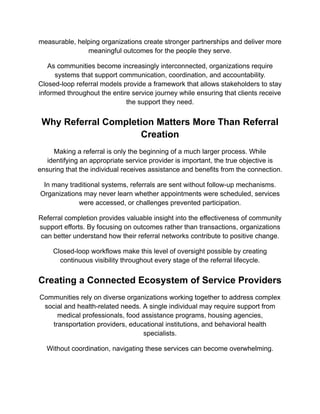 Enhancing Community Care with Closed Loop Referral Workflows for Better ...