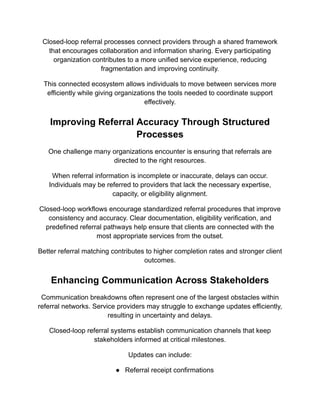 Enhancing Community Care with Closed Loop Referral Workflows for Better ...