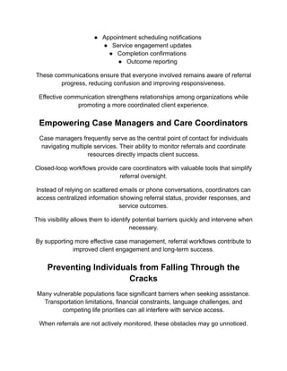 Enhancing Community Care with Closed Loop Referral Workflows for Better ...