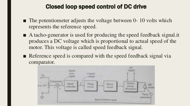 Closed loop speed control